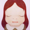 奈良美智　「Cosmic  Girl  Eyes  Closed」　オフセットリトグラフ　69.0x49.0cm  2008年　ed.500